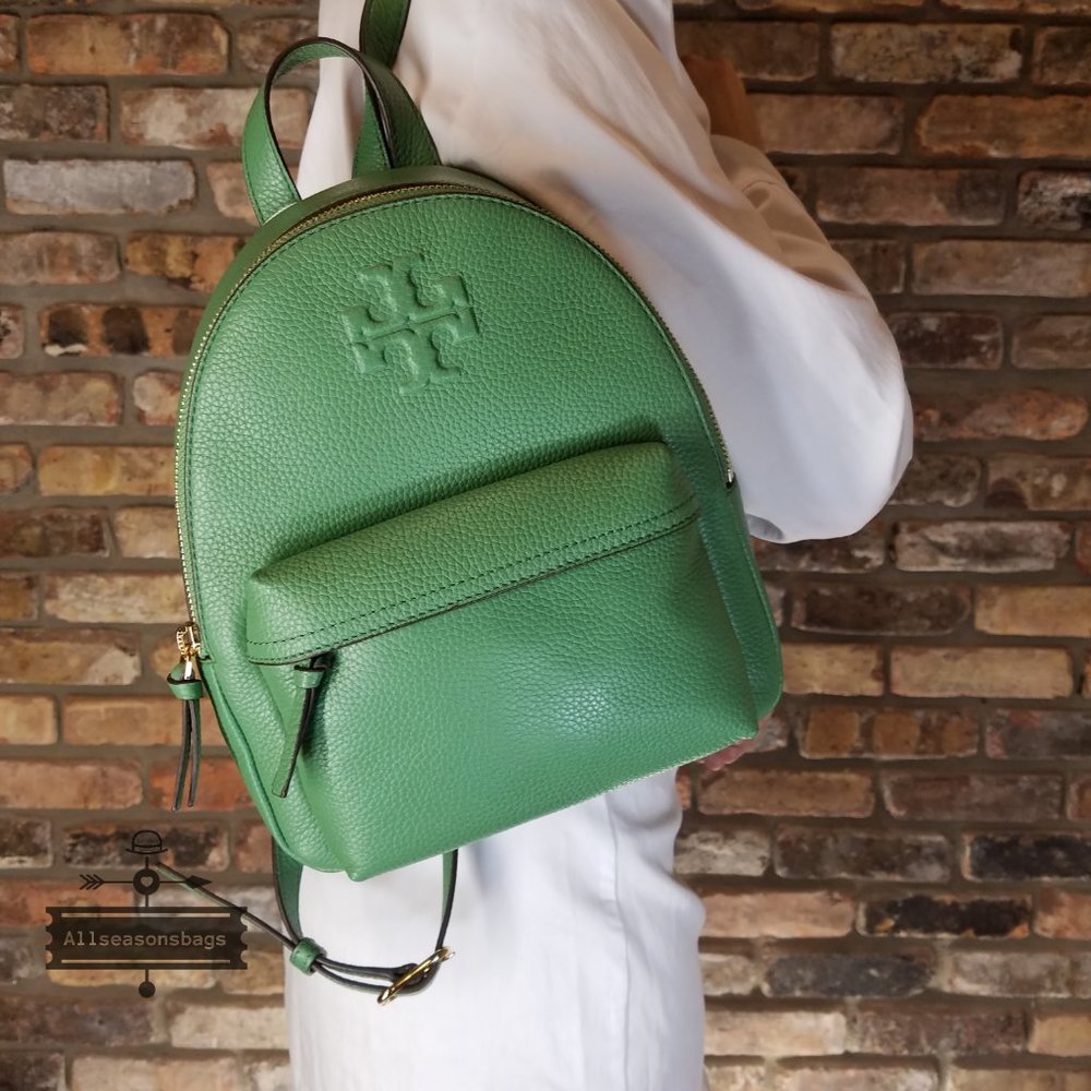 Tory Burch GREEN thea Mini Backpack VERY SMALL - Picture 2 of 7